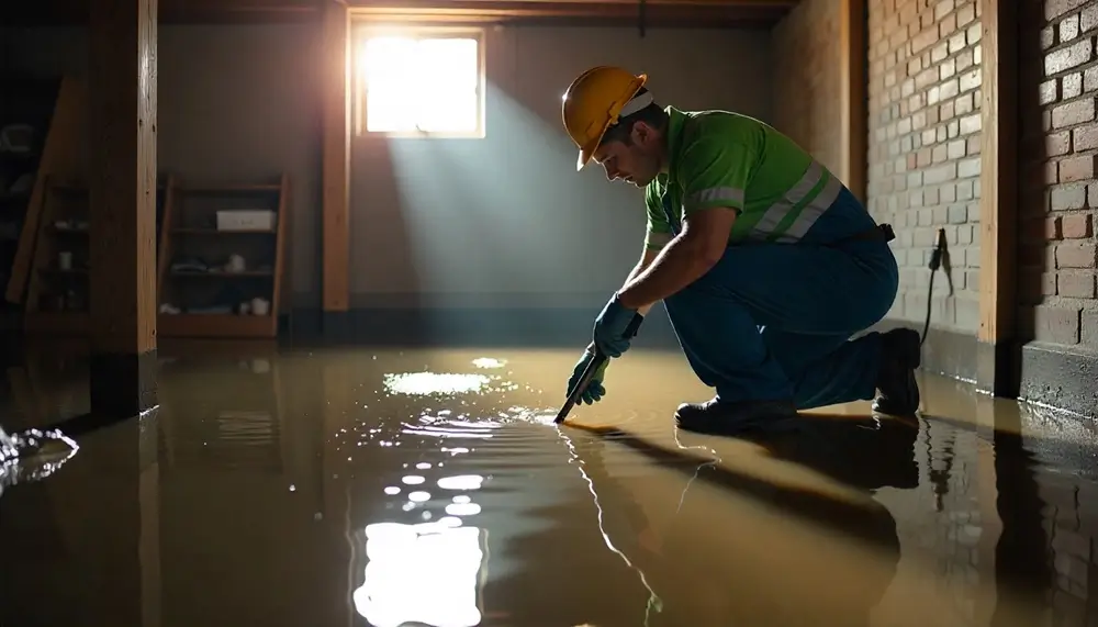 Professional water damage restoration services in Panna Maria, TX